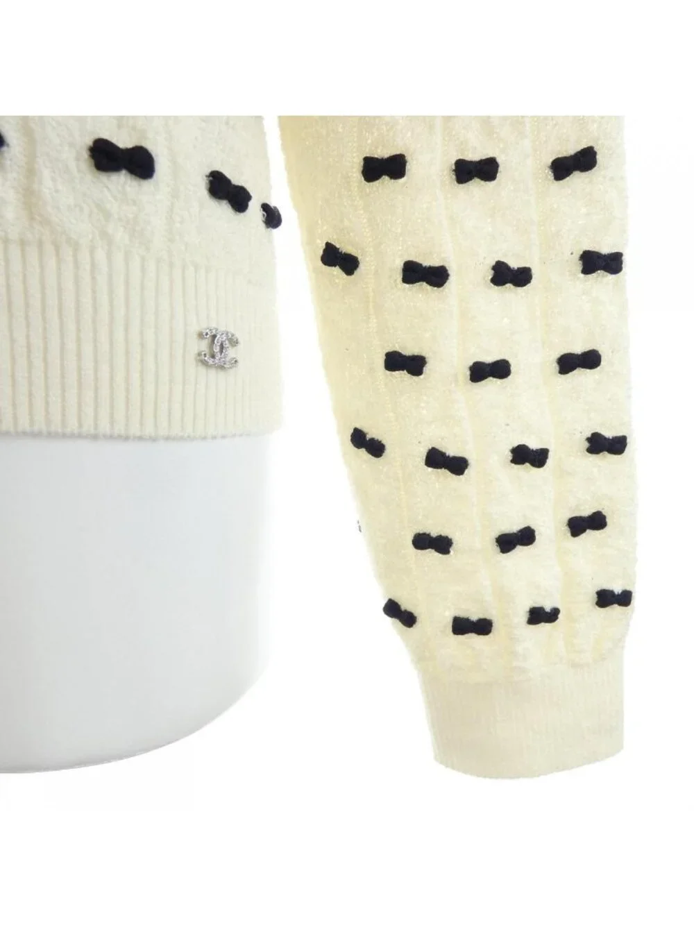 Chanel Knit Sweater White